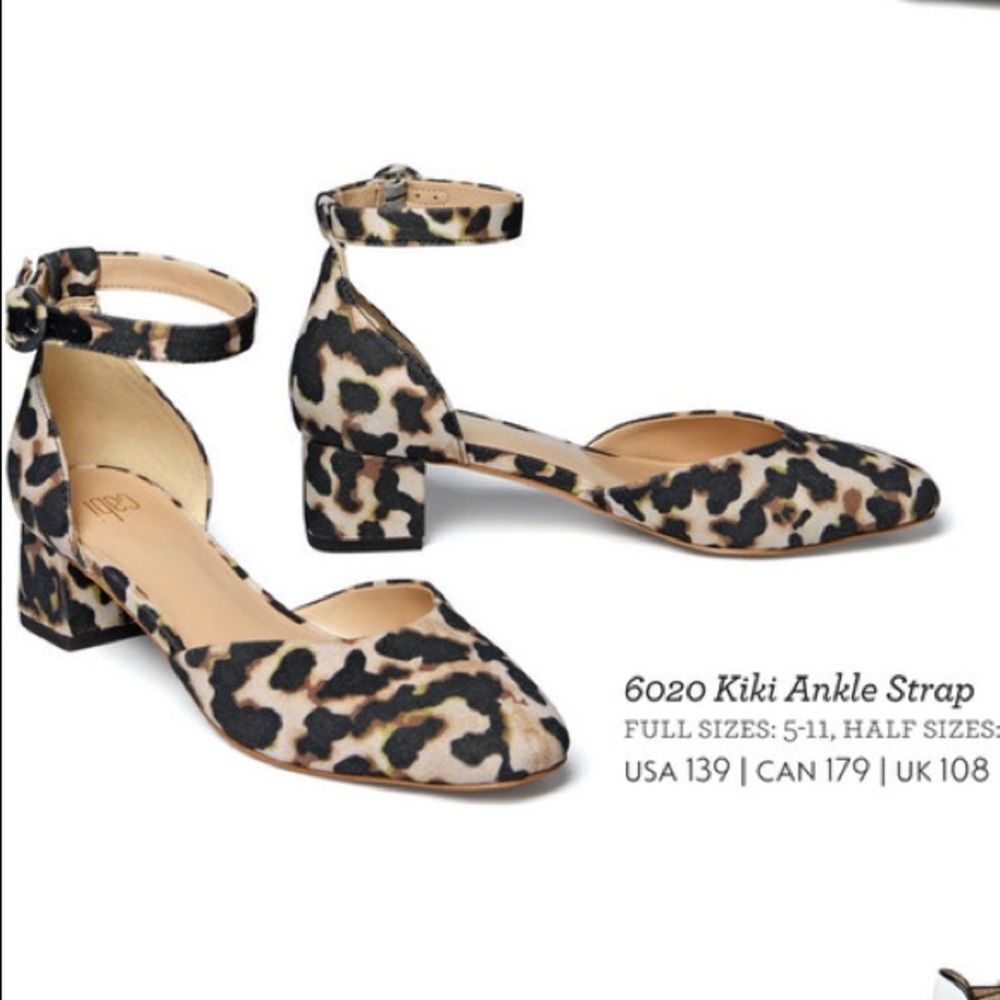 Cabi Kiki Ankle Strap Leopard Block Heel 6020 NEW